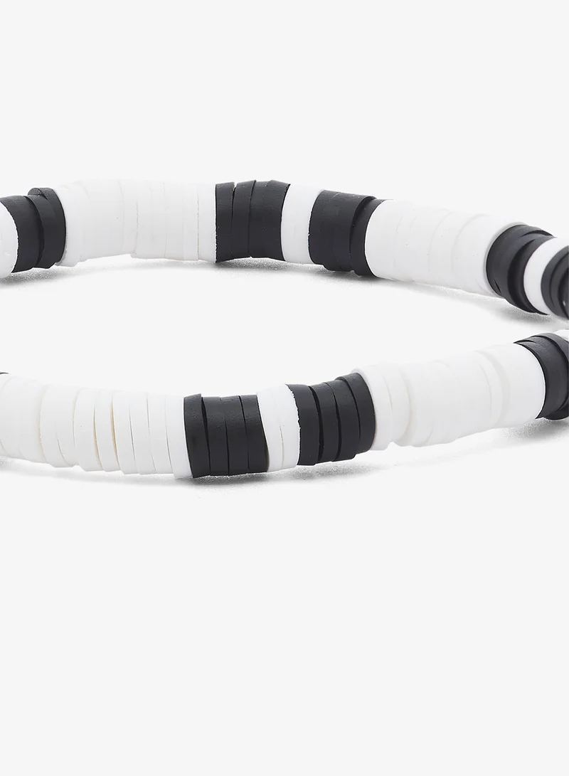 Seventy Five  Polymer Clay Beaded Bracelet for Men | Best Price UAE